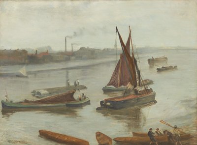 Old Battersea Reach by James Abbott McNeill Whistler